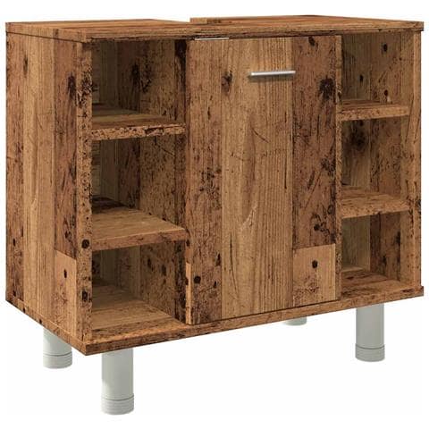 Mobile Da Bagno Legno Antico 60x32x53,5 Cm In Legno Multistrato - Foto 2