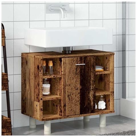 Mobile Da Bagno Legno Antico 60x32x53,5 Cm In Legno Multistrato - Foto 3