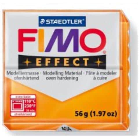 Fimo Effect Soft - Pasta Modellabile Sintetica 56gr - Colore Arancio Translucido 404 - Foto 1