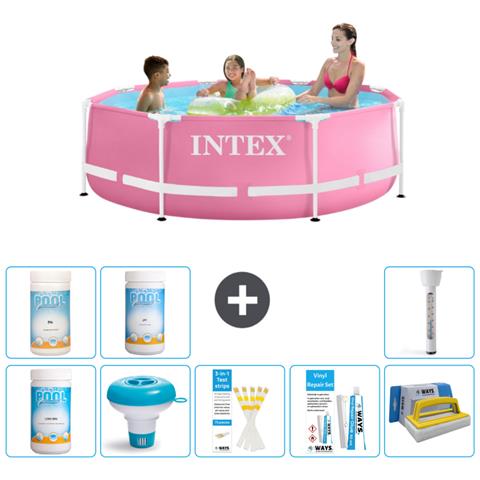 Piscina Fuori Terra - In Giro - 244x76 Cm - Rosa - Include Accessori Coordinati - Foto 1