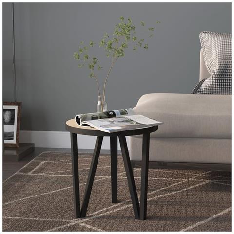 Tavolino Rovere Sonoma Ø35 Cm In Mdf - Foto 5