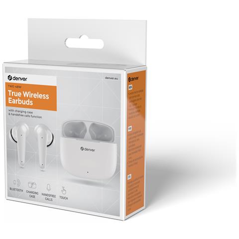 TWE-48W Auricolare True Wireless Stereo (TWS) In-ear Musica e Chiamate Bluetooth Bianco - Foto 7