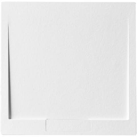 Piatto Doccia Quadrato 90x90 Cm Effetto Pietra In Marmoresina Euphoria Bianco Atene - Foto 1