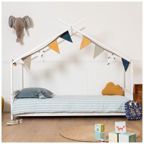 Letto Per Bambini 190x90cm Bianco Gaspard - Foto 6