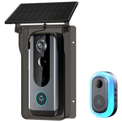 Videocitofono Smart Wireless Hd Con Copertura Antipioggia, Visione Notturna E Audio Bidirezionale - Foto 1