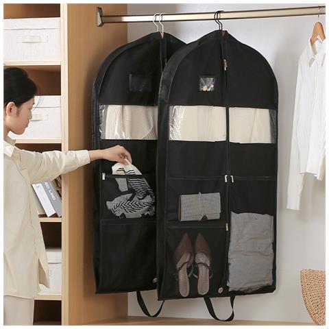 Copriabiti Multitasche: Protezione Indumenti In Tessuto Non Tessuto E Borsa Porta Abiti S - Foto 2