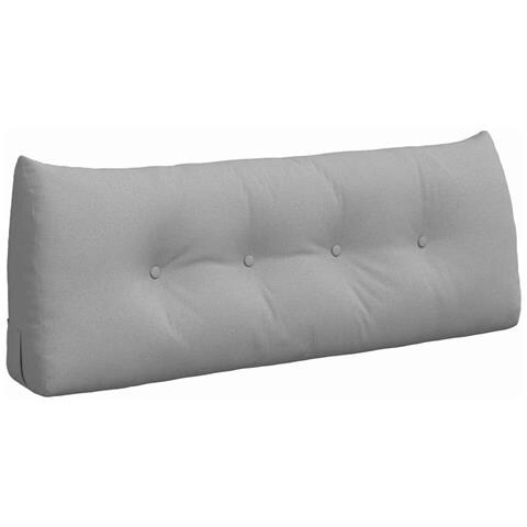 Cuscino per Schiena Grigio Nuvola 120 x 24 x 50 cm Tessuto - Foto 1