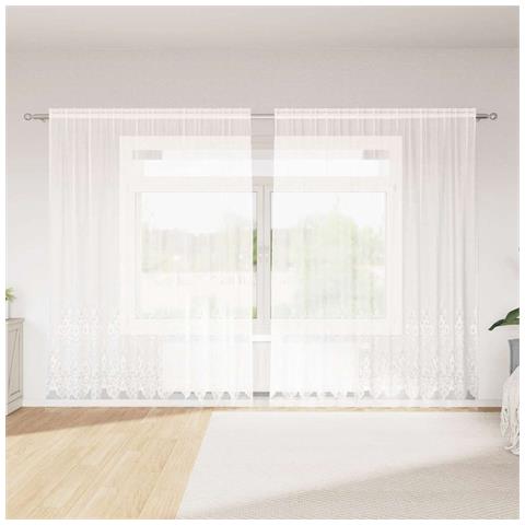 Tenda in Pizzo con tende Bianco 300 x 245 cm Poliestere - Foto 2