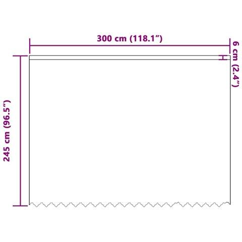 Tenda in Pizzo con tende Bianco 300 x 245 cm Poliestere - Foto 8