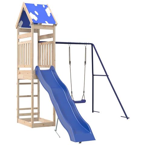 Set da Gioco da Esterno in Legno Massello di Pino - Foto 1