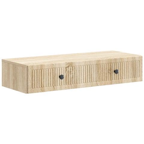 Tavolino da Parete Laterale Rovere Sonoma 87,5 x 34,5 x 17 cm - Foto 1