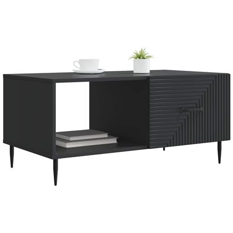 Tavolino da salotto Nero 90 x 50 x 40 cm Legno ingegnerizzato - Foto 2