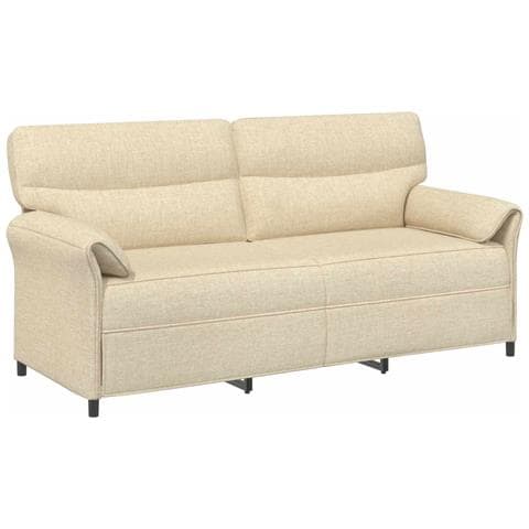 Set di divani 2 pz Crema Tessuto - Foto 2
