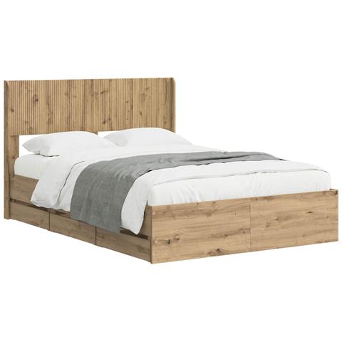 Struttura del letto con stoccaggio e testata Artisan Oak - Foto 1