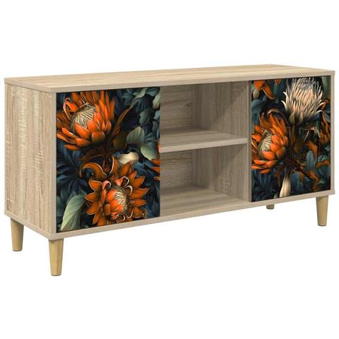 Mobile TV LOCHEM 102 x 33 x 50 cm Sonoma Legno ingegnerizzato - Foto 1