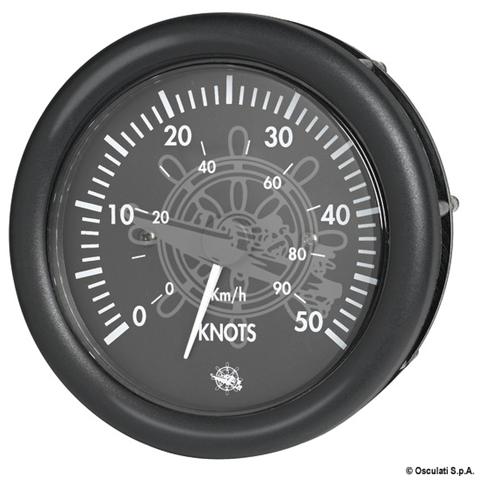 Spidometro 0-50 nodi 12 V nero - Foto 1