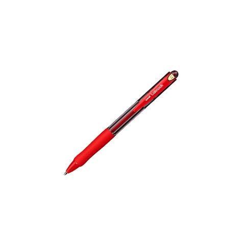 confezione da 12 pezzi - penna sfera a scatto laknock broad msn100 rosso 1.4mm - Foto 1