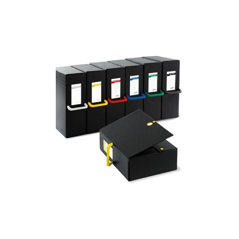 scatola archivio big next 120 nero / nero 25x35cm dorso 12cm - Foto 1