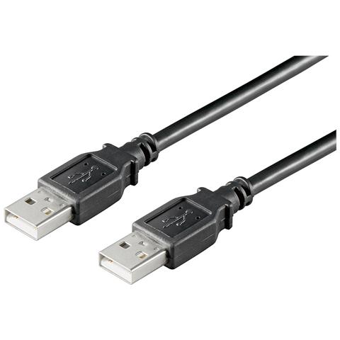CAVO USB 2.0 A / A M / M 1.8 mt NERO; polybag - Foto 1
