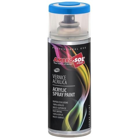 Bomboletta Vernice Spray Brillante Azzurro Cielo Interni Esterni Universale - Foto 2