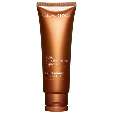 Solare Clarins Gelee Auto Bronzante Express, 125 - Crema Corpo Autoabbronzante Unisex - Foto 1