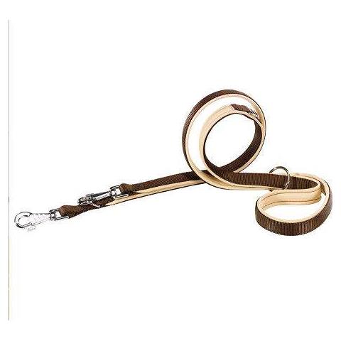Daytona Ga - 20 Mm X 200 Cm - Guinzaglio Addestramento Marrone Ga20/200= 15 Mm X L 120÷200 Cm - Foto 1