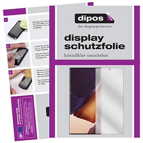 Dipos 2x Pellicola Protettiva Per Schermo 24 Pollici Wide 519x325 Mm – Cristallo, Made In Germany, Antigraffio