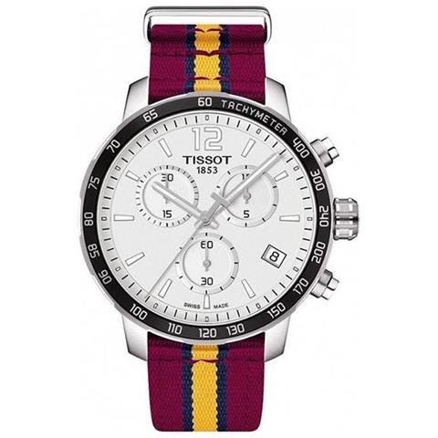 Guarda T095.417.17.037.13 Quickster Nba Teams Cleveland Cavaliers Cronografo Da Uomo - Foto 1