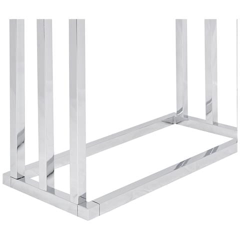 Porta Salviette In Color Argento E Legno Scuro Charras - Foto 12