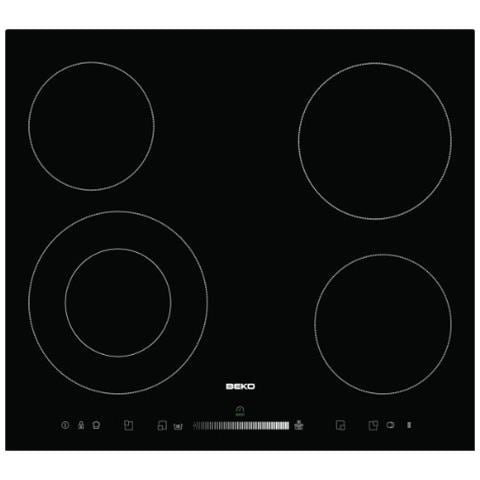 Piano Cottura HIC 64502 T Elettrico 4 Zone Cottura da 60 cm Colore Nero - Foto 1