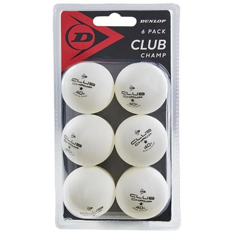 Pallina Da Ping Pong - 40+ Club Champ 6 Pallone Blister Bianco - Foto 1