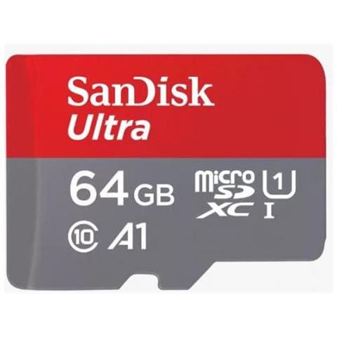 Ultra Micro Sdxc 64gb Classe 10 U1 A1 Uhs-i Con Adattatore Rosso Grigio - Foto 1
