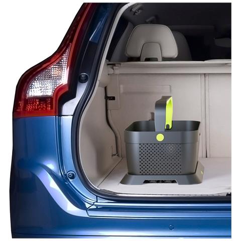 Rati Basket - Verde, Cestino Per Auto Con Adattatore Di Fissaggio Al Bagagliaio, Antiscivolo E Stabile Durante La Guida I 94% Materiale Riciclato - Foto 7