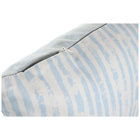 Cuscino Dkd Home Decor Righe Azzurro Bianco 45 X 15 X 45 Cm Mediterraneo - Foto 4
