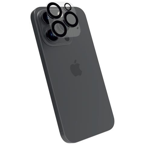Pellicola Per Fotocamera Per Iphone 14 Pro / 14 Pro Max Antischock, Nero Transparente - Foto 2