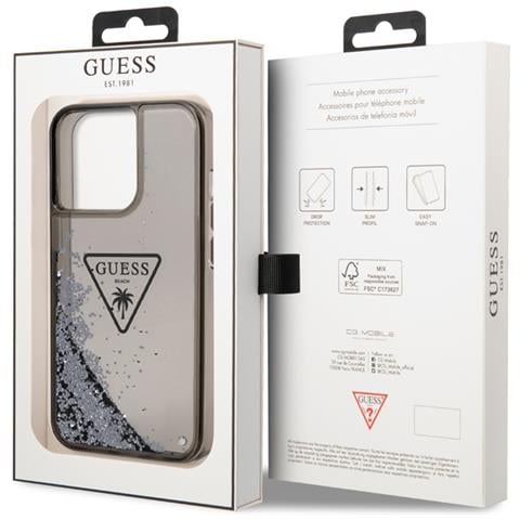 Cover Per Iphone 14 Pro Glitter Palm, Nero - Foto 3