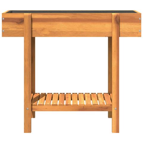 Fioriera Rialzata Da Giardino 90x30x75 Cm Legno Massello Acacia - Foto 2