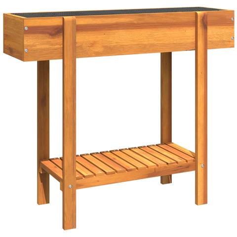 Fioriera Rialzata Da Giardino 90x30x75 Cm Legno Massello Acacia - Foto 1