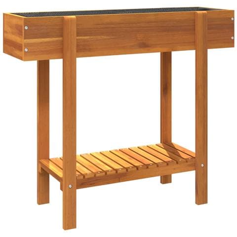 Fioriera Rialzata Da Giardino 90x30x75 Cm Legno Massello Acacia - Foto 8