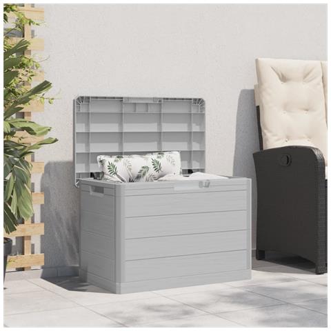 Contenitore Cuscini Grigio 77,5x44,5x53 Cm In Polipropilene - Foto 3