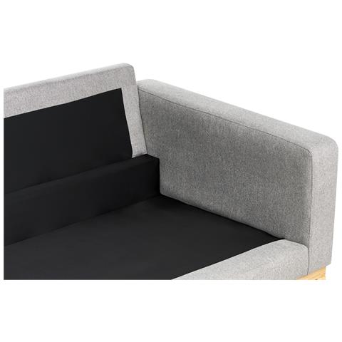 Divano 3 Posti Siggard Tessuto Grigio - Foto 15