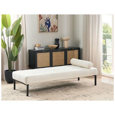 Chaise Longue Chinon Bouclé Bianco - Foto 1