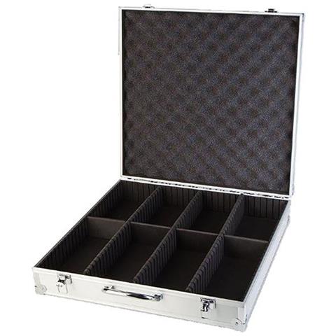 Valigetta Da Trasporto Per Macchinine In Scala 1/32 Con 8 Scomparti, Argento - Foto 1