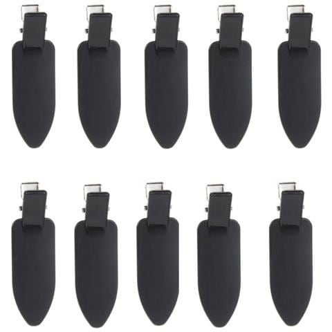 Clip Per Capelli Alla Moda Da 10 Pezzi Black 6x1.8 Cm - Foto 1