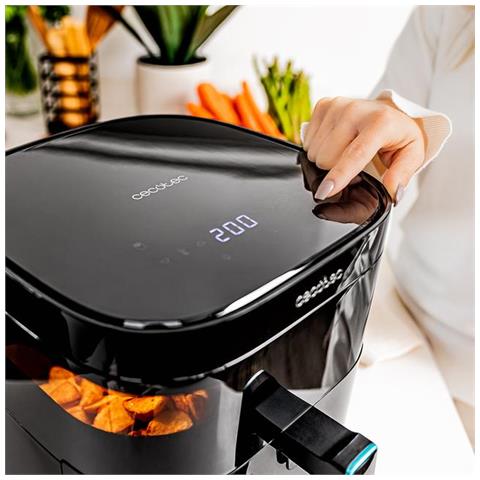 Friggitrice ad Aria Cecofry DuoHeat 6000 Capacità 6 Litri 2200 Watt Colore Nero - Foto 10