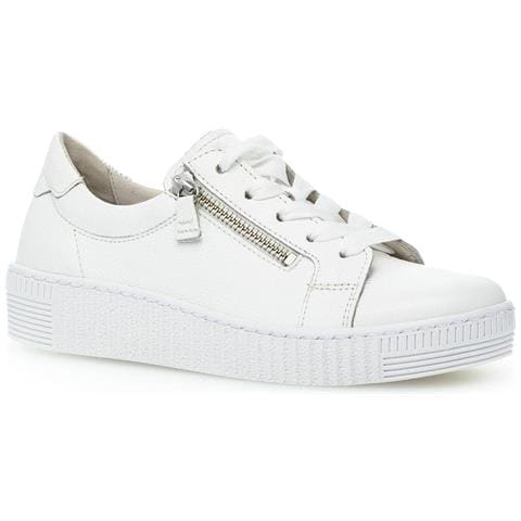 Leisure Trainers White Sneakers Pelle Scarpe Donna Bianco Eu 40, 43.334.21 - Foto 1