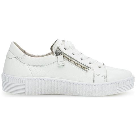Leisure Trainers White Sneakers Pelle Scarpe Donna Bianco Eu 40, 43.334.21 - Foto 2