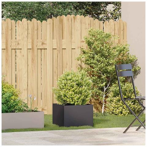 Fioriera Nera 40x40x30 Cm In Acciaio - Foto 3