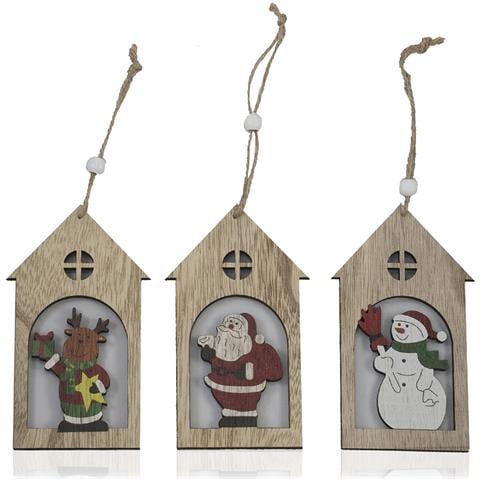 Pendente In Legno Design Casetta Casuale - Foto 1