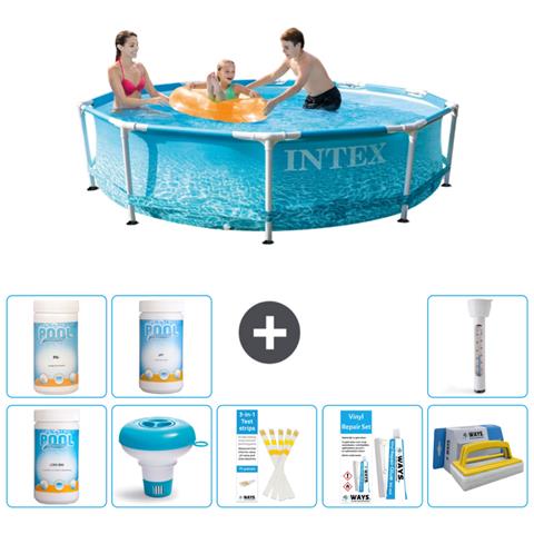 Piscina Fuori Terra - In Giro - 305x76 Cm - Blu - Include Accessori Coordinati - Foto 1